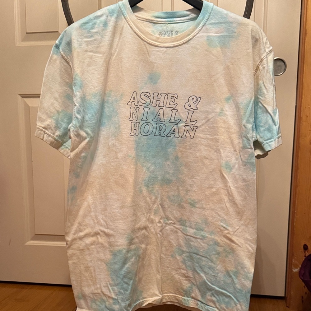 Ashe & Niall Horan: Blue, Pink & Cream Tie-Dye Concert Tee